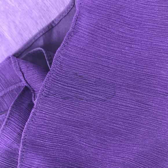 J. Crew Purple Silk One Shoulder Cocktail Dress 2P - Picture 7 of 8